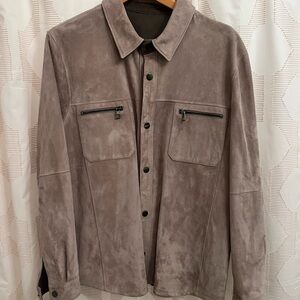 Overland Max Reversible Suede Leather Shirt Jacket
